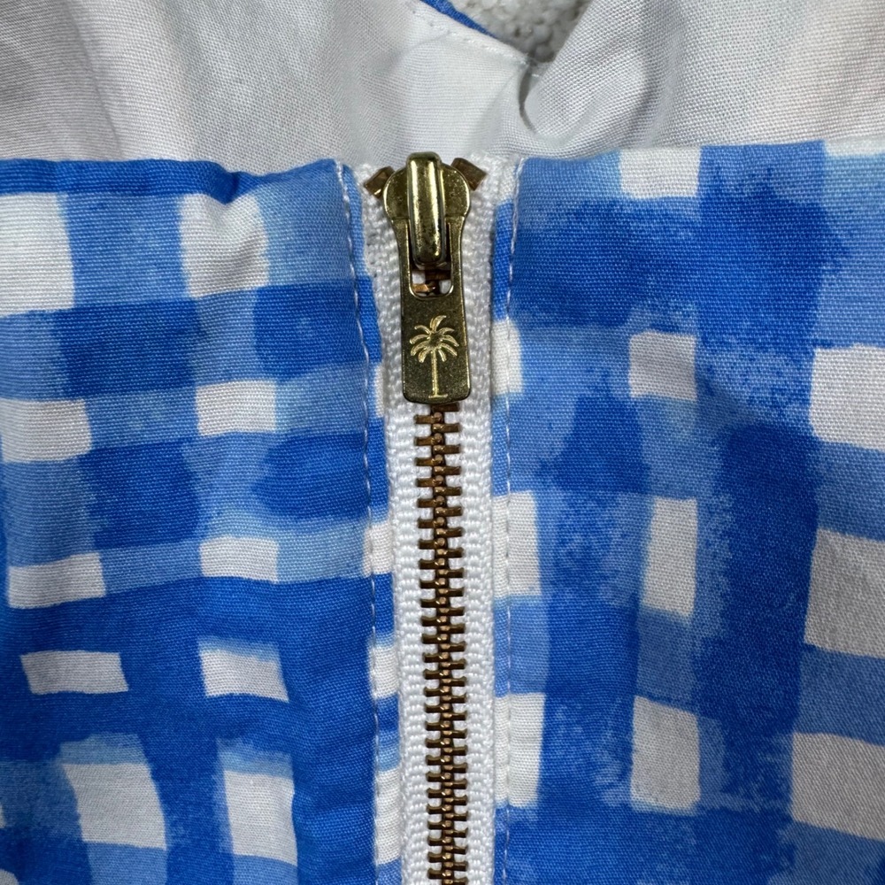 Lilly Pulitzer Dress Womens 8 Ardleigh Bennet Blue Feelin Beachy Gingham Dress - Picture 10 of 12
